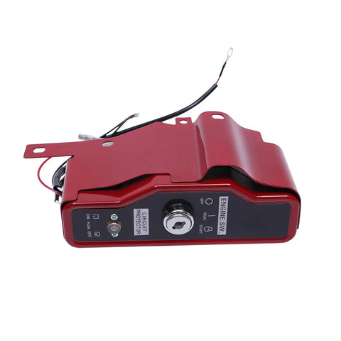 Honda Electric Start Kit Starter Motor With Flywheel Switch For GX240 8HP And GX270 9HP shown with red mounting bracket