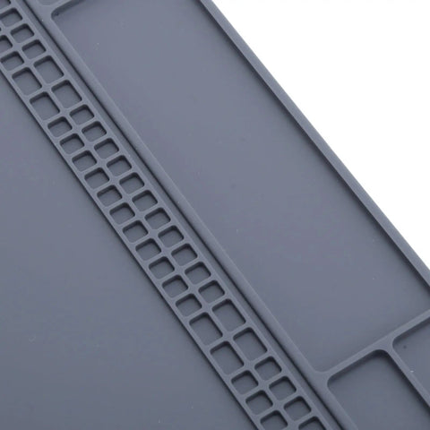 Detail of Pro Grade Watch Repair Pad Non Slip Rubber Mat For Watchmaking And Horology Tools Durable Grippy Bench Mat For Watch Maintenance Gray Color