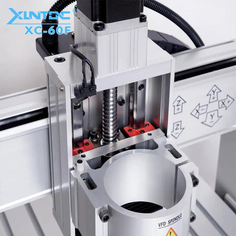 Beefed Up Three Axis CNC Router 6040 XC60F With 1500W Spindle Linear Guide USB Port Engraving Milling And Drilling Machine