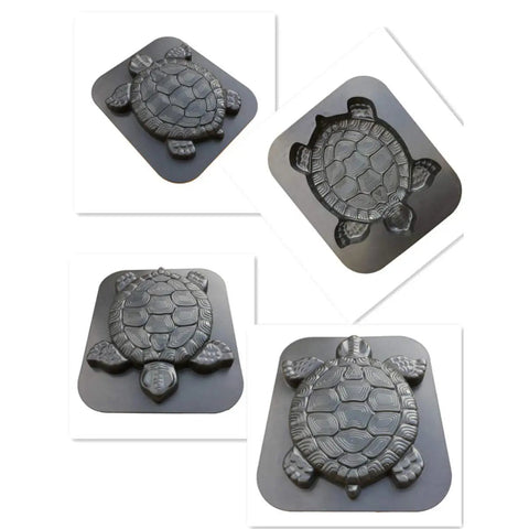 Turtle Shaped Stepping Stone Mold For Concrete No Fuss DIY Path Maker Garden Lawn Driveway Paving Paver Black Durable ABS Material