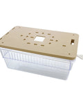Lockable XL Air Conditioning Thermostat Cover Box With Key Clear Plastic Wall Mount Lock Box for HVAC fits 8.2x3.5x4.6"