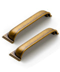 Antique Brass Cup Pulls Zinc Alloy Cabinet Hardware For Kitchen And Furniture 5 Inch Center To Center Spacing Model 9632GT 128