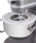 Two Pack 6 Quart Stand Mixer Bowl Covers For Bowl Lift Models Protects Against Splatter Fits KV25G KP26M1X Doubles As Proving And Storage Lid Keeps Batter Mess Contained And Cleanup Quick on gray mixer