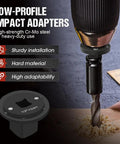 2026 Upgraded Low-Profile Impact Socket Adapter Set Lets You Get Into Tight Spots With Ease. 4-Piece Drive Reducer Kit Fits 1/4 To 3/8, 3/8 To 1/2, 1/2 To 3/4, And 3/4 To 1 Inch For Quick Fixes On Any DIY Project. low-profile impact adapter, Cr-Mo steel, used with drill