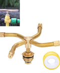 Three Quarter Inch Arm Automatic Rotary Sprinkler For Garden Yard And Lawn 360 Degree No Fuss Sprinkling Low Pressure Water Saving