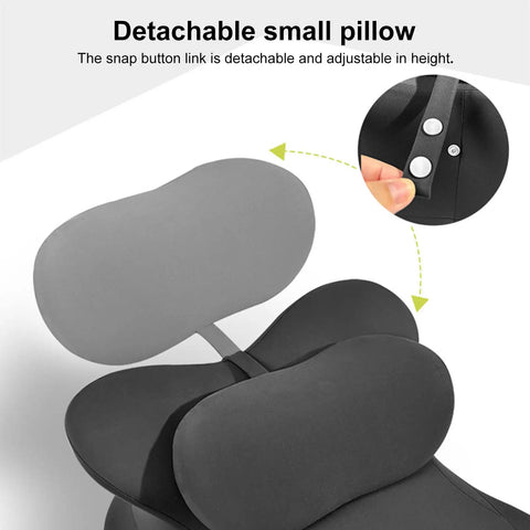 27 Degree Ergonomic Memory Foam Prone Pillow For Sleeping With Face Down Design Ideal For Stomach Sleepers with detachable pillow