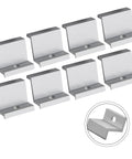 10 Pack Aluminum Solar Panel End Clamps Kit For PV Modules Z Bracket Mounting Clamps For 30 Mm To 45 Mm Frame Heights Rooftop Setup