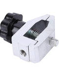 Beefy 500N Push Pull Test Clamp For Tensile Testing, Stainless Steel Force Gauge Fixture With 3.5mm Opening, Rugged Tension Meter Clamp For Lab And DIY, Industrial Strength Grip And Stable Load Bearing, stainless steel jaw clamp with black knob