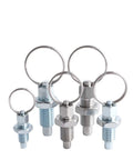 Pull Ring Positioning Pins With Retractable Index Plunger M8 Lock Nut Two Pieces QX217 LNK M6 Three Durable Quick Release Locking Pins
