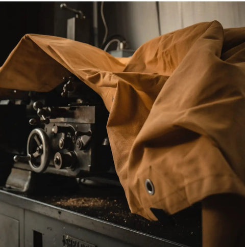 Heavy Duty 18 Oz Canvas Tarp Waterproof UV Resistant With Rustproof Grommets For Industrial And Commercial Use, covering machinery