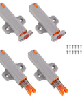 Heavy Duty Push To Open Door Latches For RV Cabinets And Closets Non Magnetic Touch Release Opener 4 Pack With 16 Screws