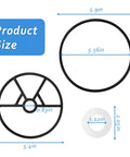 Valve Gasket O Ring Kit SP0714T For Hayward Variflo XL Multiport Pool Valve Replacement Seal Spider Gasket dimensions