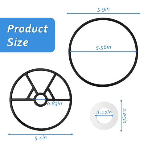 Valve Gasket O Ring Kit SP0714T For Hayward Variflo XL Multiport Pool Valve Replacement Seal Spider Gasket dimensions