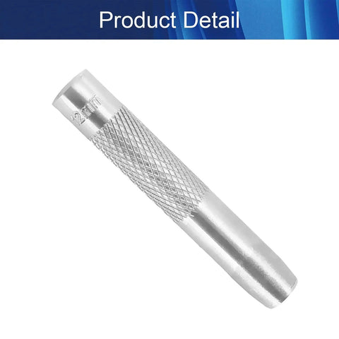 Front view of 12 mm Round Hole Punch for Leather, Watch Bands, Belts, Canvas, Paper, and Plastics, durable hollow punch cutter tool.