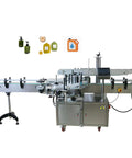 Automatic Double Side Square Bottle Labeling Machine With Snappy Touchscreen Interface And Rock Solid Conveyor For Zero Fuss Front Back Labeling Plus Optional Code Printing Heavy Duty Setup with conveyor and touchscreen.