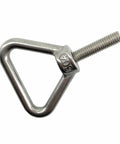 Triangle Lifting Eyebolt 8mm Thread 30mm Long Shank 304 Stainless Steel Anti Corrosion Wear Resistant Heavy Duty Tough As Nails Lifting Eye Bolts For Machines Marine Indoor Outdoor Use 4 Pack