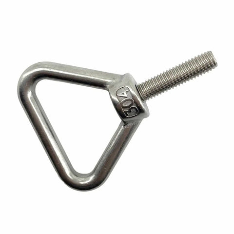 Triangle Lifting Eyebolt 8mm Thread 30mm Long Shank 304 Stainless Steel Anti Corrosion Wear Resistant Heavy Duty Tough As Nails Lifting Eye Bolts For Machines Marine Indoor Outdoor Use 4 Pack