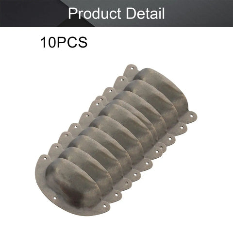 Top Shelf Vintage Shell Cup Pulls For Kitchen Cabinets And Dresser Drawers Bronze Iron Handles With Screws Smooth Finish Durable Home Decor Hardware Installation Kits, 10 pieces.