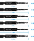 Do It All Drill Tap Countersink Bit Set For 6 32NC Threading In Soft Metal Wood And Plastic High Speed Steel Hex