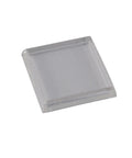 Square Furniture Caster Cups For Carpet And Hard Floors 1-13/16 Inch Clear Pack Of 4 Protect Carpeting From Dents And Scratches
