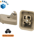 Drop In Sun Visor Clip Retainer Holder With Screws Camel Tan For Ford F150 2009 2014 Driver And Passenger Side Visor Panel Replacement Mount AL3Z-1504132-AB Compatible Visor Mount Accessories