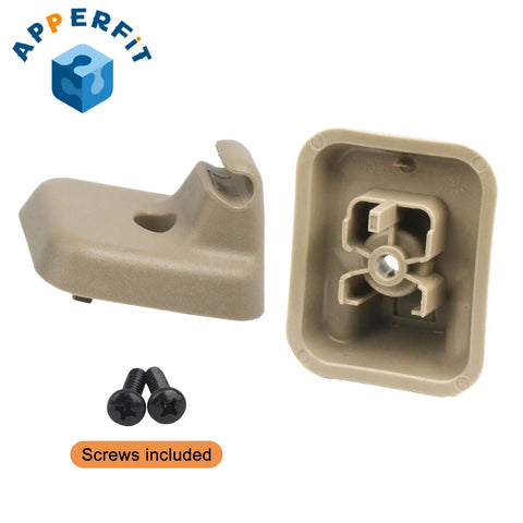 Drop In Sun Visor Clip Retainer Holder With Screws Camel Tan For Ford F150 2009 2014 Driver And Passenger Side Visor Panel Replacement Mount AL3Z-1504132-AB Compatible Visor Mount Accessories