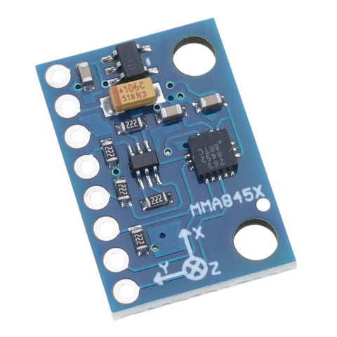 Triaxial Accelerometer Module for 3D Motion Tracking With I2C Interface Dope Precision And Crisp 12 Bit Resolution Perfect For Activity Analysis Orientation Vibration Sensing Wearables And Robotics Projects, blue PCB sensor module