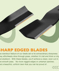Lawn Mower Blade Set For 60 Inch Finish Cut Mowers Replacement 9037 Blades, sharp-edged design with text description