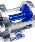Close-up of Heavy Duty Boat Fishing Reel For Sea Trolling And Drum Trolling, Corrosion Resistant CNC Aluminum Alloy Wire Cup.
