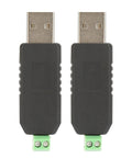 Usb To Rs485 Converter Adapter With Usb Powered Design No External Power Required Real Time Data Read And Write, two units