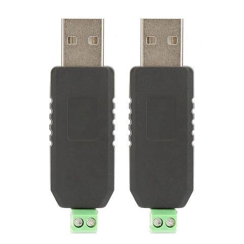 Usb To Rs485 Converter Adapter With Usb Powered Design No External Power Required Real Time Data Read And Write, two units