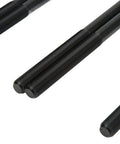 12 Inch Rear Axle U Bolts Kit With Flat Top Design Black Powder Coated Steel Suspension U Bolts For Leaf Spring Repair Fits Ram 1500 1999 2010 Pickup Trucks, black threaded bolts