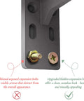 Heavy Duty Hidden L Brackets For Wood Walls with hidden vs exposed bolts comparison