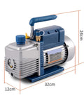 Super Reliable 250 Watt Vacuum Pump Kit For Refrigeration And Ac Work Featuring Precision Cylinder Forced Lube And Easy View Oil Window So You Never Run Dry.