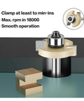 Must Have Heavy Duty Rabbeting Router Bit 1-1/4 In with precision bearing showing smooth operation on wood piece.