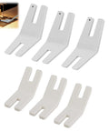 Six Piece Hump Jumper Sewing Tool Kit for Thick Hems and Denim, Seam Presser Foot, Bodkin and Button Accessories