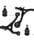 Front Lower Control Arm With Ball Joint Assembly For 2004 2008 Acura TSX And 2003 2007 Honda Accord OE Replacement K640290 K640289 Includes 2 Lower Ball Joints And Driver Plus Passenger Arms For Smooth Steering And Tight Handling. black steel control arms with two ball joints and cotter pins