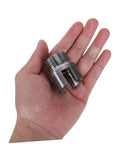 Popetpop 3 Pcs Pvc Pipe Threading Kit Featuring Internal External Thread Cutter Set hand holding a half inch cutter for plumbing.