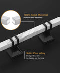 10 Pack 3 Inch Marble Cabinet Pulls With White Marble Grain Finish For Kitchen Cabinets And Dresser Drawers Black And White Modern Hardware displaying solid zinc alloy construction.