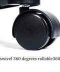 Close-up of Four Pack One Inch Swivel Caster Wheels With M8 Threaded Stem Brakes Smooth As Butter Glide for easy rotation.