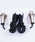 Indoor Wall Mounted Photoelectric Beam Sensor Pair, 0 To 20m Range, NPN Normally Open Proximity Switch, 6 To 36V DC, 3 Wire, 18mm Sensor Head