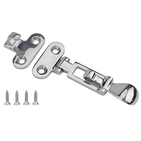 Anti Rattle Marine Latch In 316 Stainless Steel For Yacht Boat RV Cabinet Toolbox With Padlock Eyelet Silver 4.34 x 1.97 inch