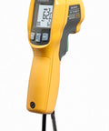 Non Contact Infrared Thermometer Temp Gun For Surface Temperature -20 To 1202 Degrees Fahrenheit Range, Fast, Accurate Readings For HVAC Electrical And Automotive Work, Easy To Read Display, yellow handheld