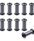 Knife Handle Screws And Rivets Set For Wooden Handles, Heavy Duty M3 Hex Socket Pan Head Fasteners, 10 Pieces Dark Grey