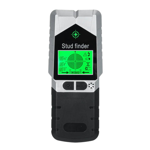 Mingzhe Stud Finder with Accurate Depth Detection (Silver) designed for easy wall scanning with a green display.