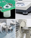 Top Shelf M20 Nylon Flat Washers, White Plastic Insulating Spacers For Bolts And Screws, 30 Pack shown in various applications.