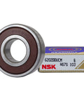 Two Pack Deep Groove Ball Bearings 6202 15 X 35 X 11 mm Double Rubber Seal DDU And 2RS High Speed Radial And Axial Load Support With Steel Cage Great For Hobbyists And Professional Projects, NSK 6202DUCM bearing
