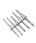 Miniature Ball Screw Kit SFKR0801 With Single Ball Nut, 60 80 100 120 150 180mm C7 Precision, multiple lengths, front view