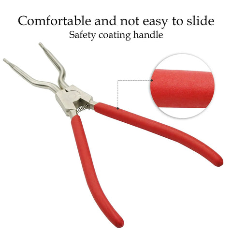 Kick Ass Washing Machine Spring Removal Tool For Inner And Outer Basin Expansion Replacement Part compatible with LG and Samsung appliances with red safety coating handles.