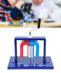 Badass Physics Experiment Kit Featuring Smooth Rotating Magnetic Perpetual Motion Device, blue and red magnet with handle.